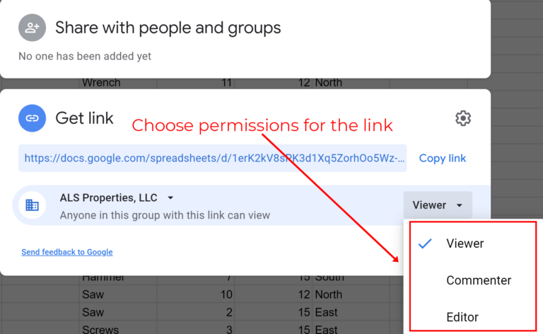 Sharing And Protecting Your Google Sheet - Sheets Help