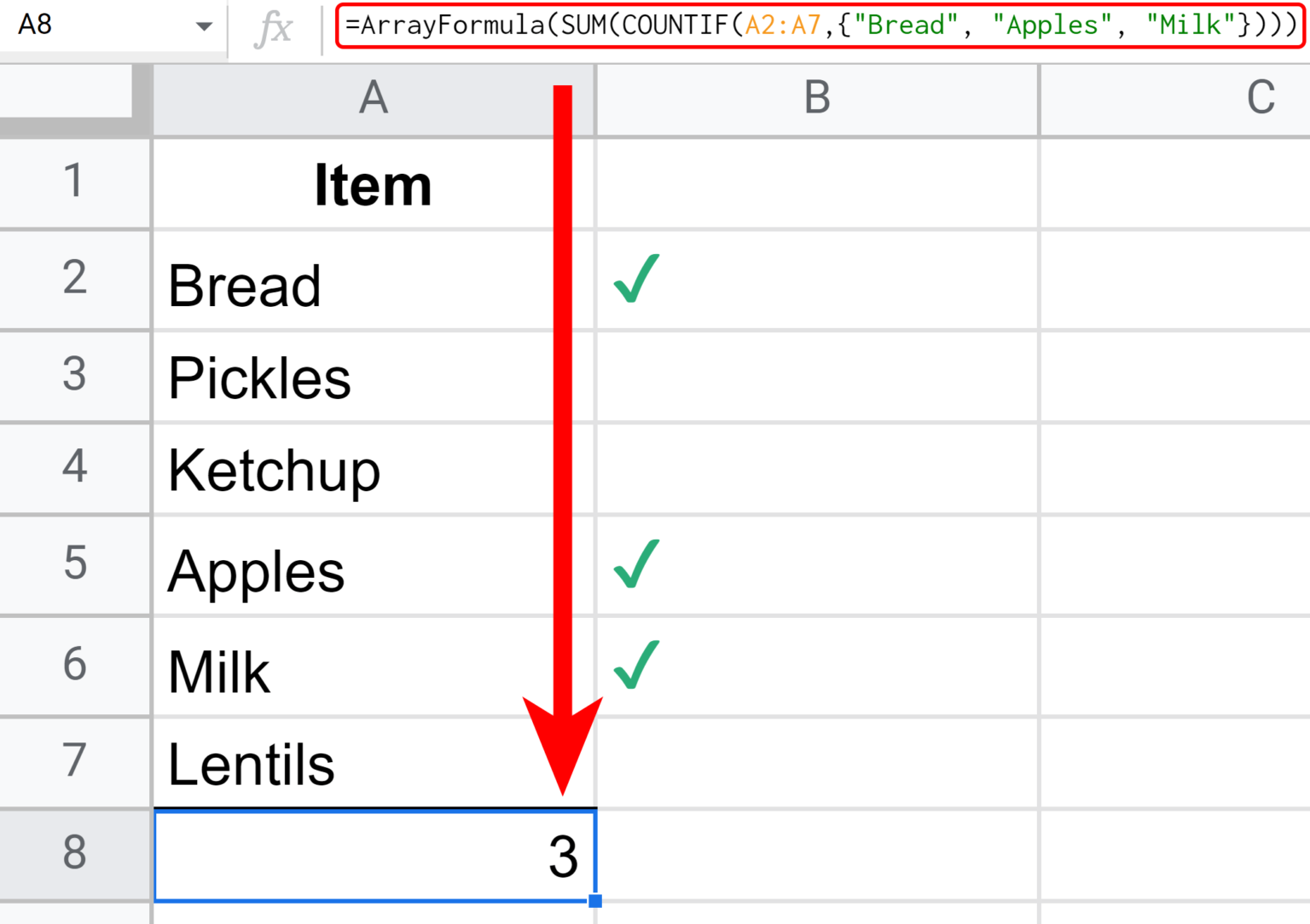 Count With OR Logic in Google Sheets Sheets Help