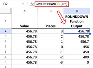 How to Round Numbers in Google Sheets - Sheets Help