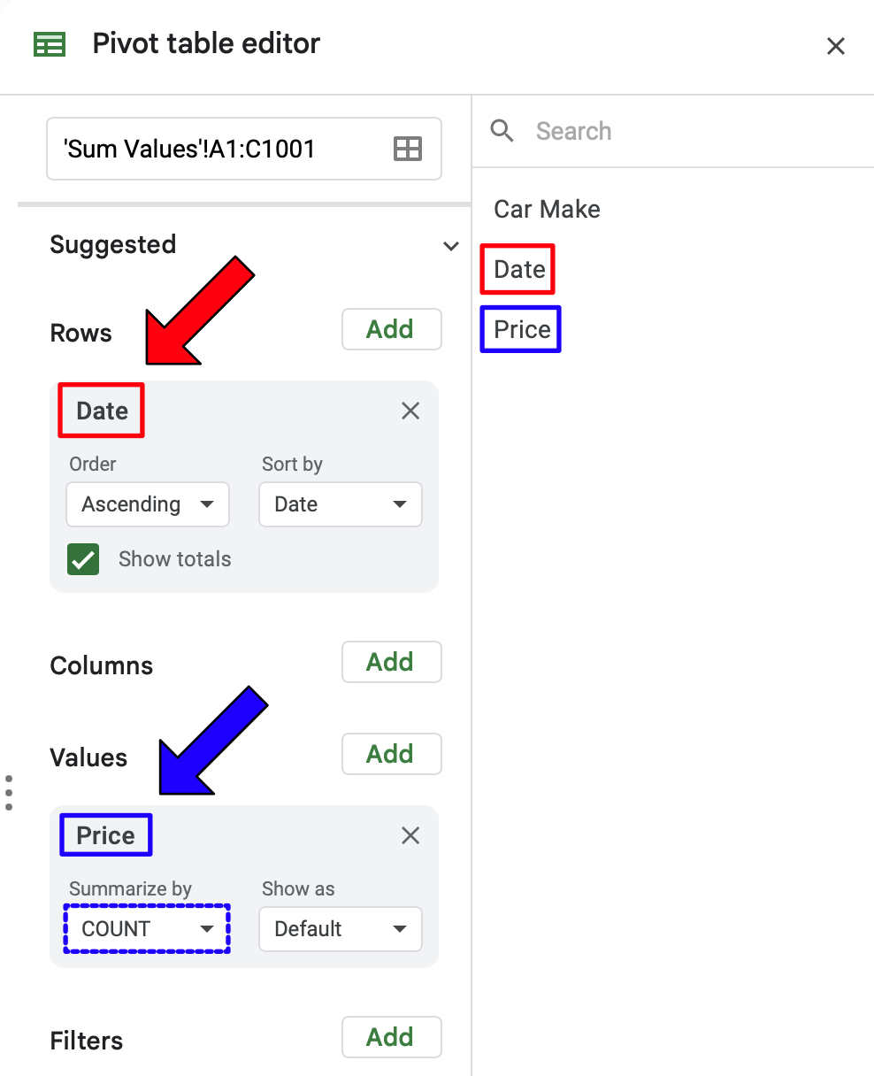 Count Amounts by Day of the Week in Google Sheets - Sheets Help