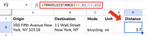Travel Formulas - Time and Distance Formulas in Google Sheets